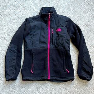 The North Face Denali Black Pink Fleece Full Zip Outdoor Gorpcore Coat Women S